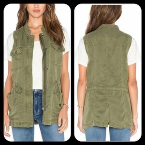 NWT Sanctuary Olive Green Women's Utility Vest Small